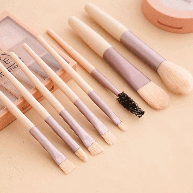 8 Mini Makeup Brush Suit Portable Soft Hair Powder Eye Shadow Blush Brush Full Set Makeup Brush Beauty Tools - Image 5