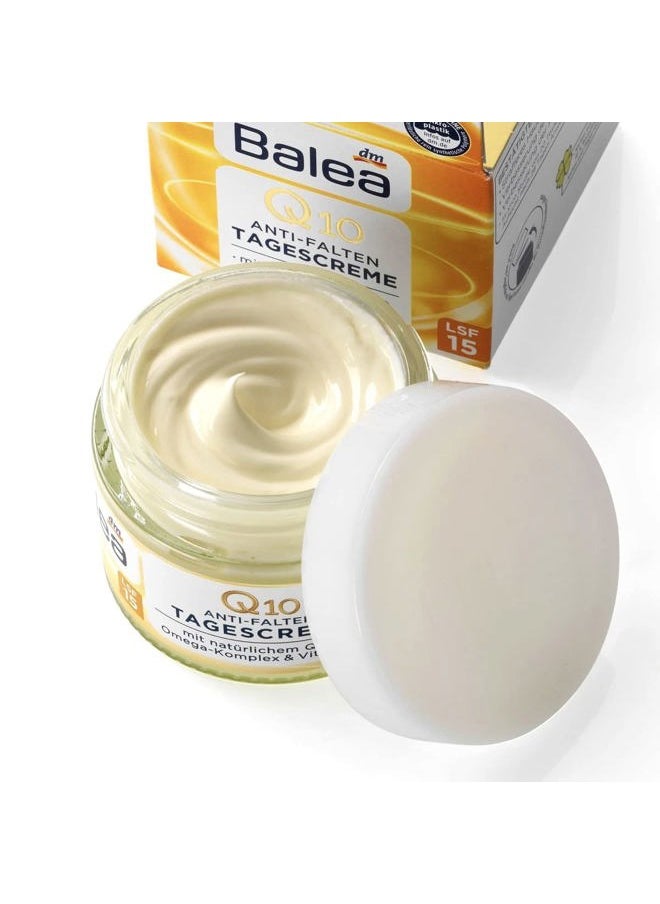 Balea - Balea Q10 Anti-wrinkle Day Cream+Night Cream VitaminE Cream Reduce wrinkles fine lines SkinCare regeneration cream Vegan - Image 1