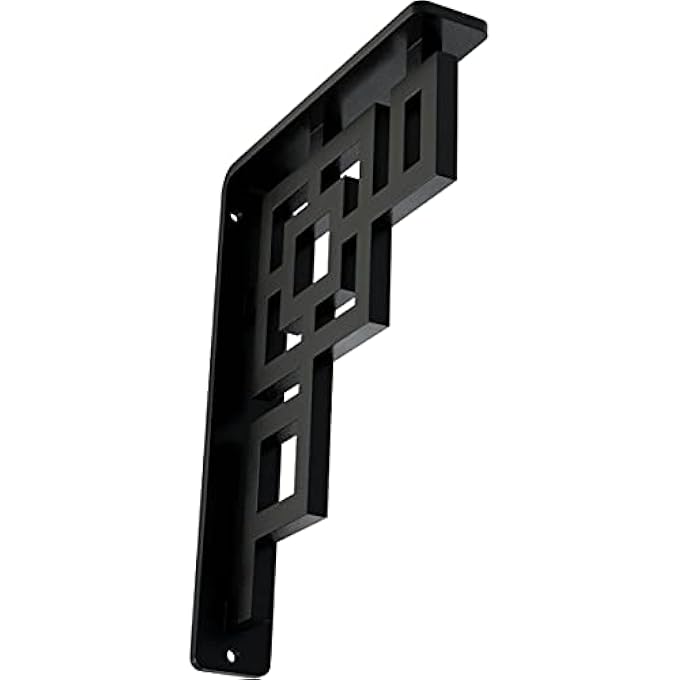 BKTM01X05X08SER ERIS, 1 1/2"W X 5 1/2"D X 8"H, POWDER COATED BLACK - Image 1