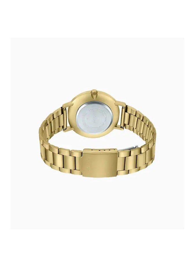 كاسيو ساعة كاسيو للنساء - LTP-VT01G-2B مينا زرقاء، سوار ذهبي - Image 3