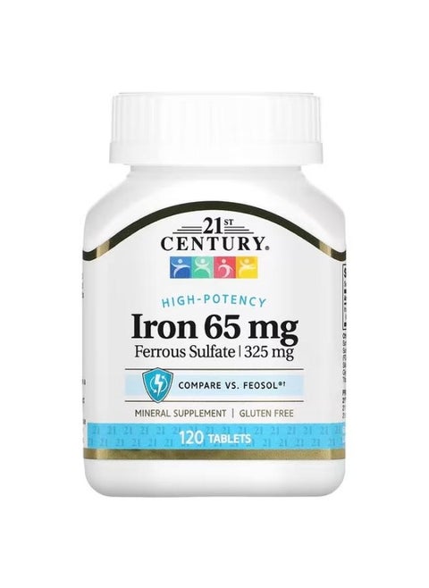 Iron, 65 mg, 120 Tablets