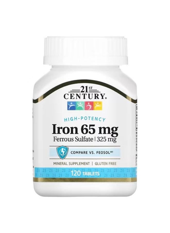Iron, 65 mg, 120 Tablets