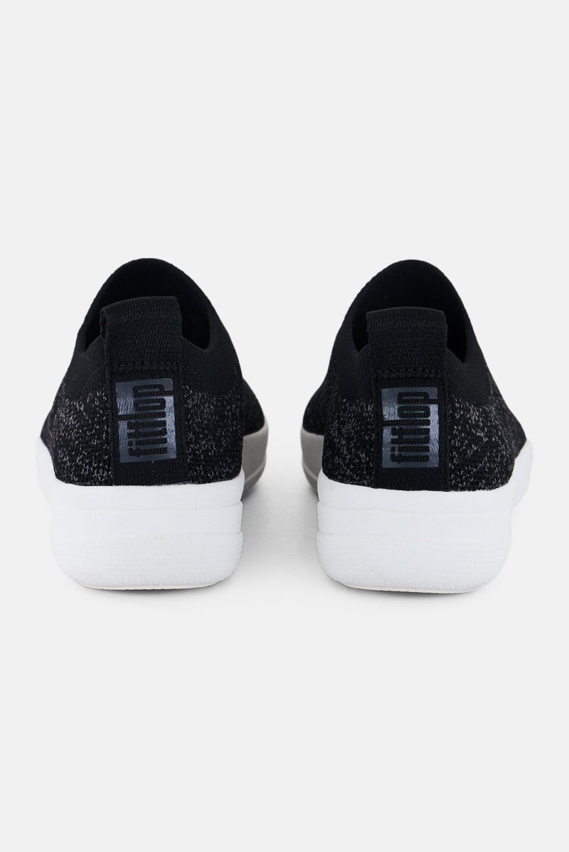 FitFlop Women F-Sporty Uberknit Lace Up Casual Shoes, Black  - Image 2