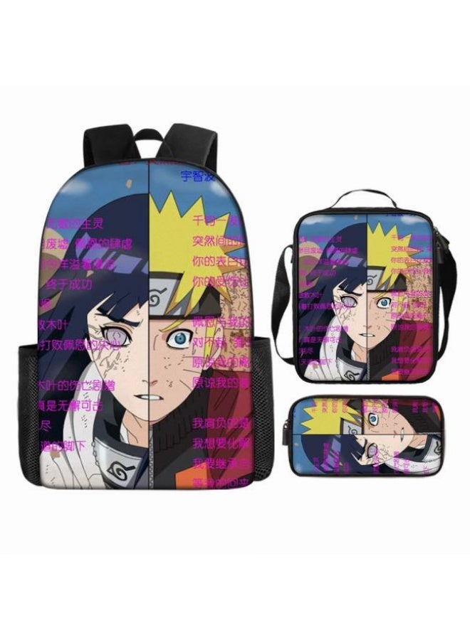 عام حقيبة ظهر مطبوعة بالرسوم المتحركة + مجموعة حقائب اليد + القلم، مجموعة حقائب عملية من ثلاث قطع (يمكن استخدام الطلاب والأطفال ونزهات الأصدقاء ورياضات تسلق الجبال وما إلى ذلك) - 79 - Image 2