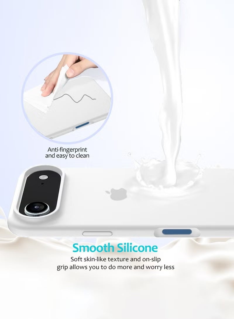 iPhone 17 Air Case Soft Silicone Protective Phone Cover iPhone 17 Air with Microfiber Lining Case For iPhone 17 Air 6.5-Inch - Image 4