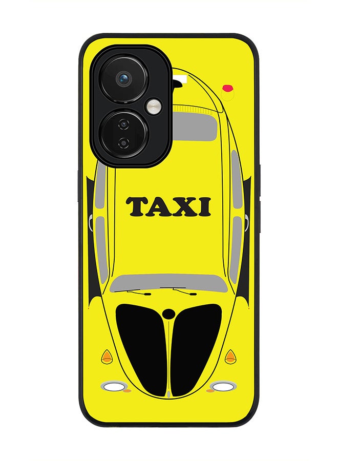 Stylizedd Rugged Black edge case for Nord CE 3 Lite Slim fit Soft Case Flexible Rubber Edges Anti Drop TPU Gel Thin Cover - Yellow Taxi - Image 1