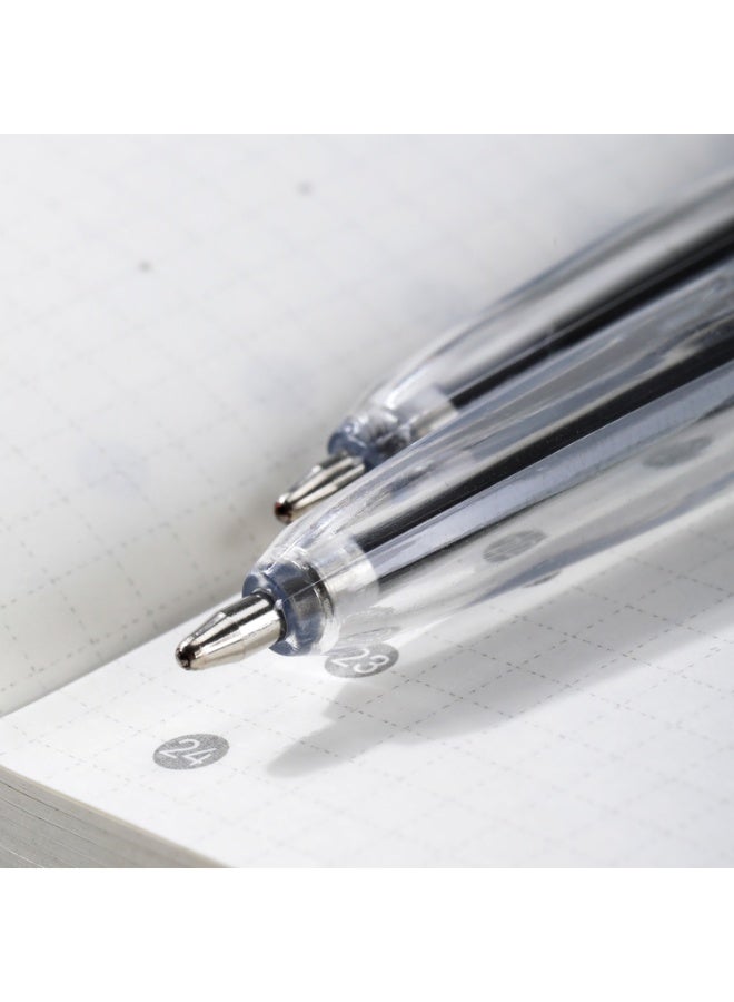 Deli Q6-BK Ballpoint Pens, 0.7mm Fine Point, Black Ink, Smooth Writing Office Pens, 50 Pack. - Image 2