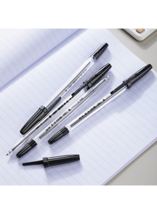 Deli Q6-BK Ballpoint Pens, 0.7mm Fine Point, Black Ink, Smooth Writing Office Pens, 50 Pack. - Image 5