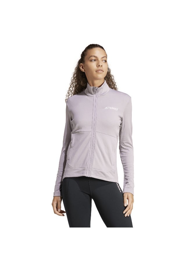 Adidas Adidas W Mt Lt Fl Ja Purple Hiking Polarfleece Apparel For Women Xs  - Image 3