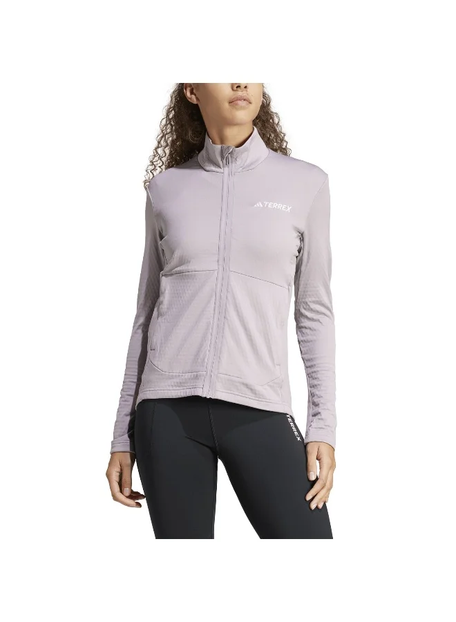 adidas جاكيت صوف نسائي W Mt Lt Fl Ja بنفسجي XS