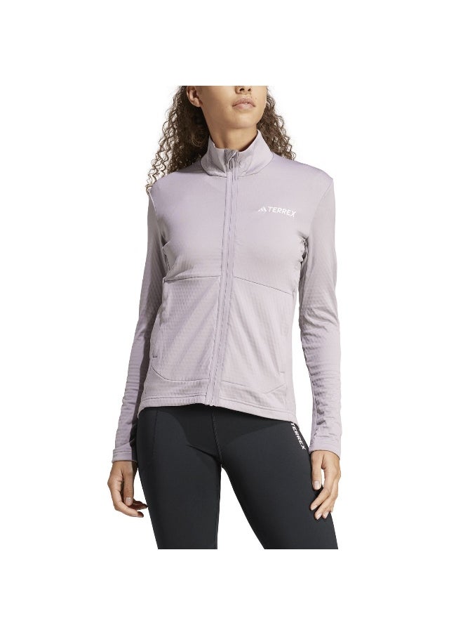 Adidas Adidas W Mt Lt Fl Ja Purple Hiking Polarfleece Apparel For Women Xs  - Image 4