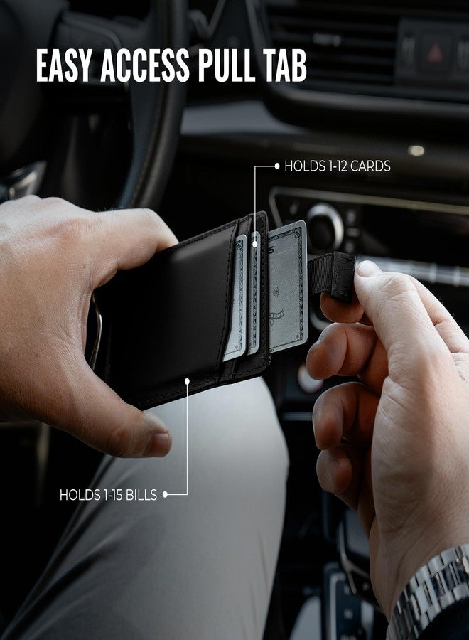 Kingly Trace Airtag Wallet for Men - Smart RFID Blocking Leather Wallet with Airtag Holder & Money Clip - Minimalist Trackable Design with Pull Tab - Secure Wallets - Image 4