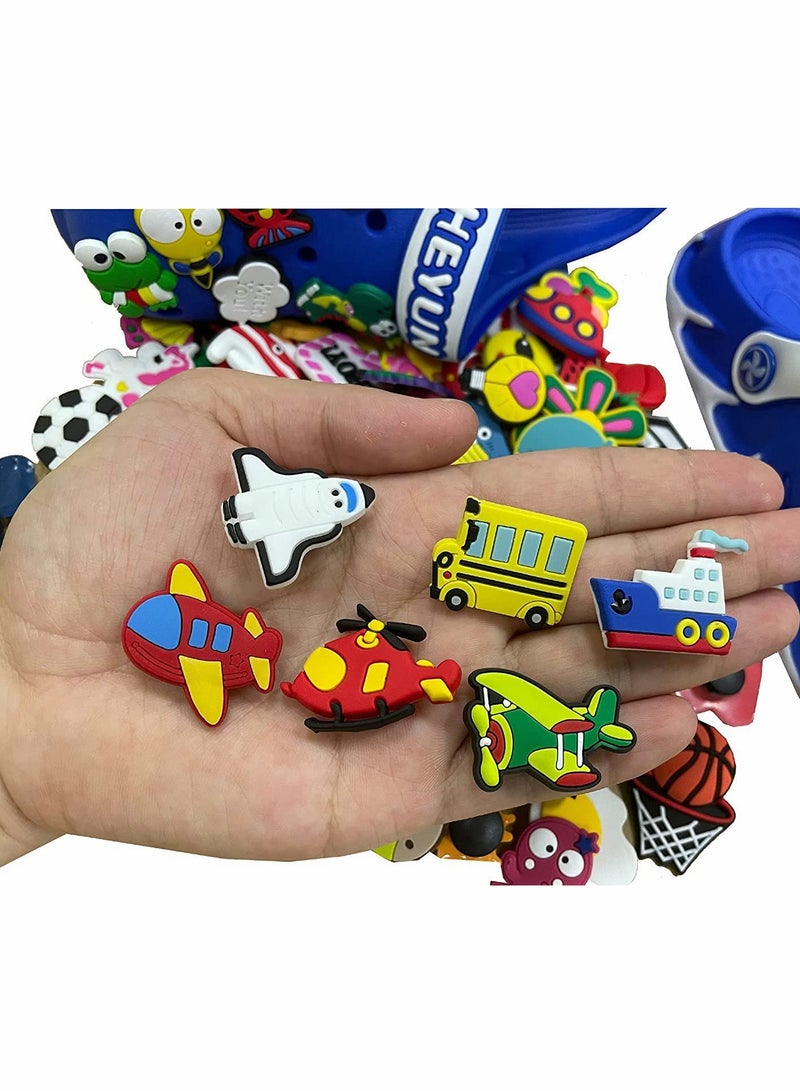 102-Piece PVC Shoe Charms for Crocs - Assorted Shapes, Perfect Party Gifts for Kids and Teenage Girls - Image 3