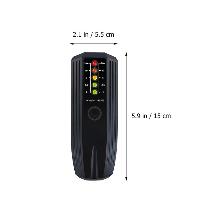Portable Handheld Emf Tester Digital Radiation Detector Magnetic Field Meter for Home and Office Field Measurement Black - Image 2