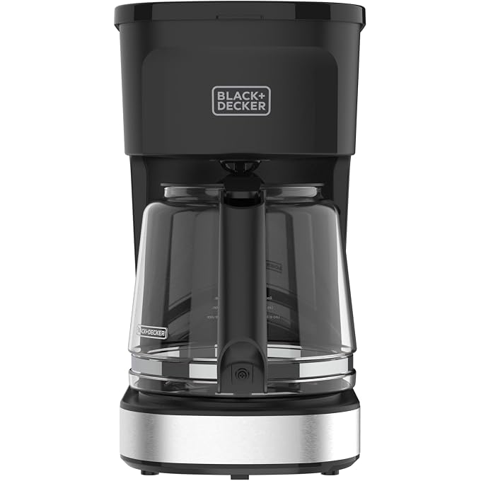 BLACK&DECKER CAFCRAFT 12-Cup Coffee Maker, One-Switch Drip Coffeemaker with Vortex Showerhead Technology, Sneak-A-Cup, Keep Warm Function, Stainless Steel - Image 1