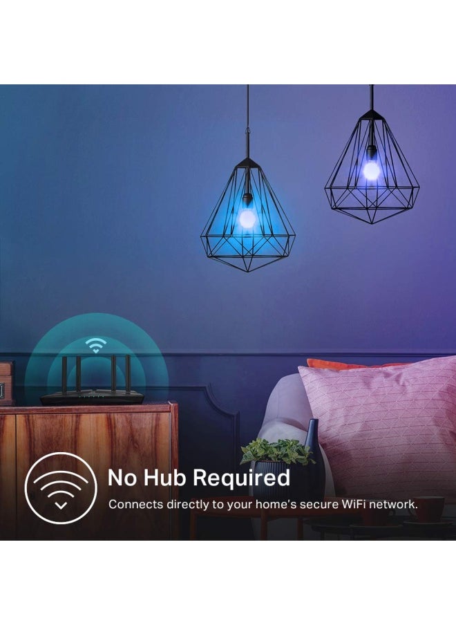 Kasa Smart - Light Bulbs Full Color Changing Dimmable Smart Wifi Bulbs Compatible With Alexa And Google Home A19 9W 800 Lumens 2.4Ghz Only No Hub Required 4 Pack Multicolor Kl125P4 - Image 1