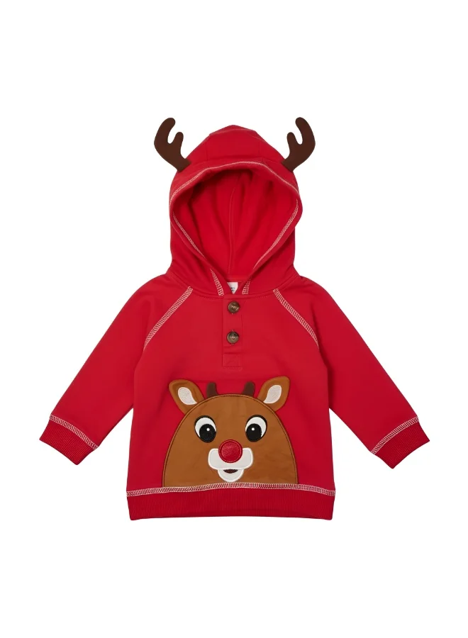 بمبىمىشى بامبيميتشي هودي حيوانات مع بيجامة - أحمر