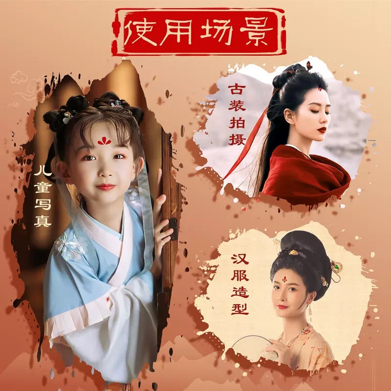 Generic Kids Traditional Hanfu Hairpin Tassel Clip ★Send eyebrow stickers when placing an order★