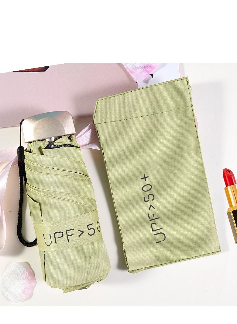 مظلات قابلة للطي للسفر مظلة جيب صغيرة مظلة ميني خفيفة تصميم مدمج مثالي للسفر خفيفة الوزن مظلة محمولة في الهواء الطلق صيفية لمطر الشمس مقاومة للرياح وماء - Image 4