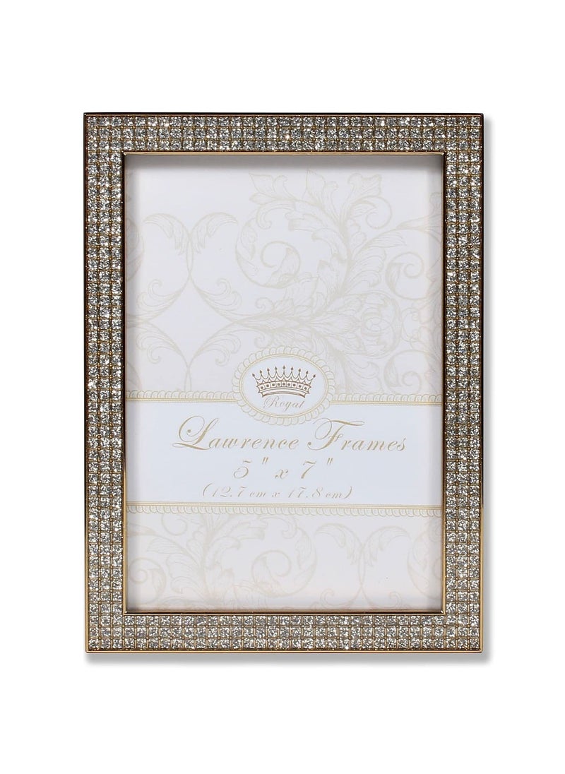 Lawrence Frames Lawrence Frames Lawrence Royal Designs 5x7 Turner Gold and Glitter Metal Picture Frame 