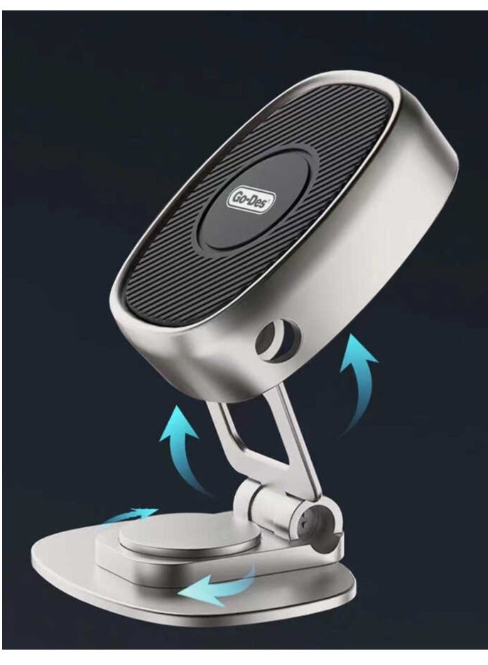 GO-DES "Go-Des GD-HD788 Magnetic Car Interior Phone Holder with Flat Surface Design" - Image 4