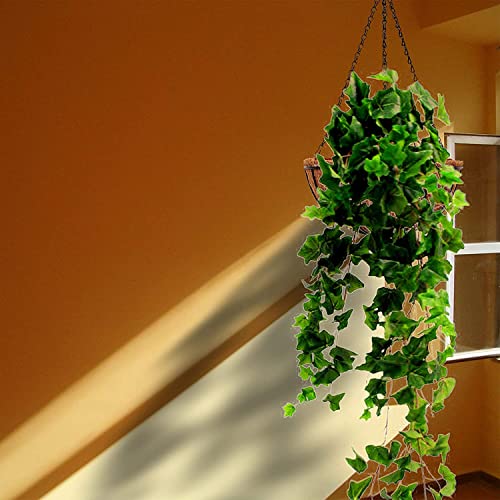 Tim Tim Agro Hanging Planters Basket Outdoor Indoor (12 Inch 4 Pack)-Coconut Coir Hanging Baskets For Plants Outdoor,Metal Wire Baskets With Coco Liner Window Box Planters,Hanging Flower Pots(Brown) - Image 3
