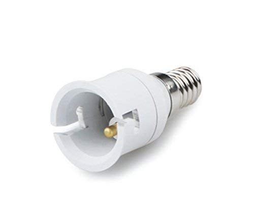 M2 Look E14 to B22 Screw Base Socket Lamp Holder Light Bulb Adapter (Multicolour, Pack of 2) - Image 2