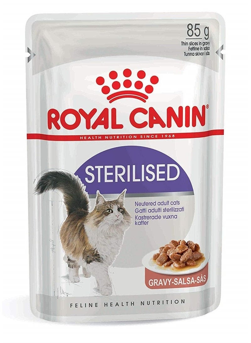 Royal Canin Wet Food Sterilised -4 Pouch, each pouch size 85g - Image 2