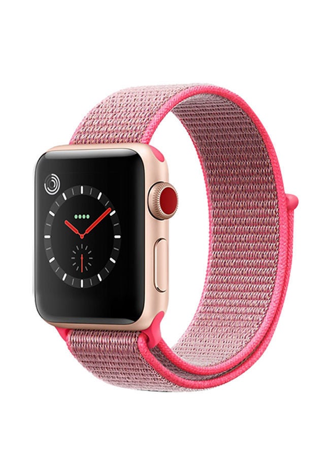 NIBEMINENT Replacement Band for Apple Watch Series 5/4/3/2/1 40/38mm Brilliant Pink