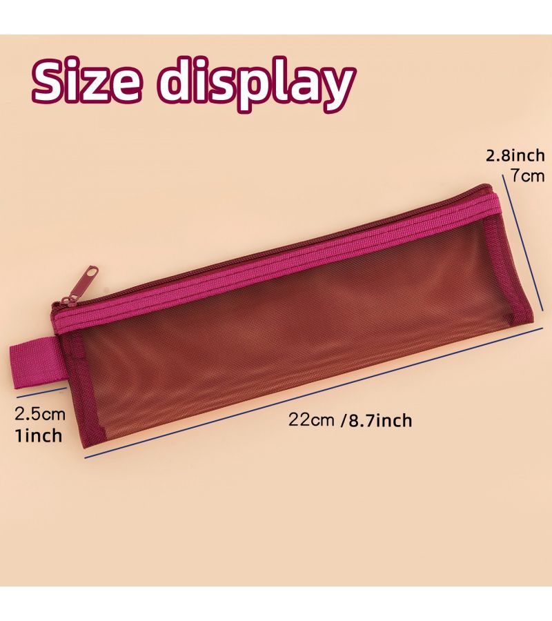 Nylon Mesh Makeup Brush Pouch Random Color One 5 Options - Image 4