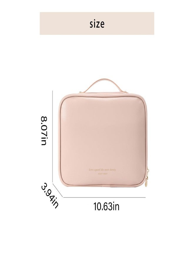 RIGHT AWAY Travel Toiletry Bag for Women, Portable Waterproof Makeup Bag Cosmetic Organizer for Full Sized Toiletries，Cosmetics and Travel-Size Accessories, Pink - Image 2