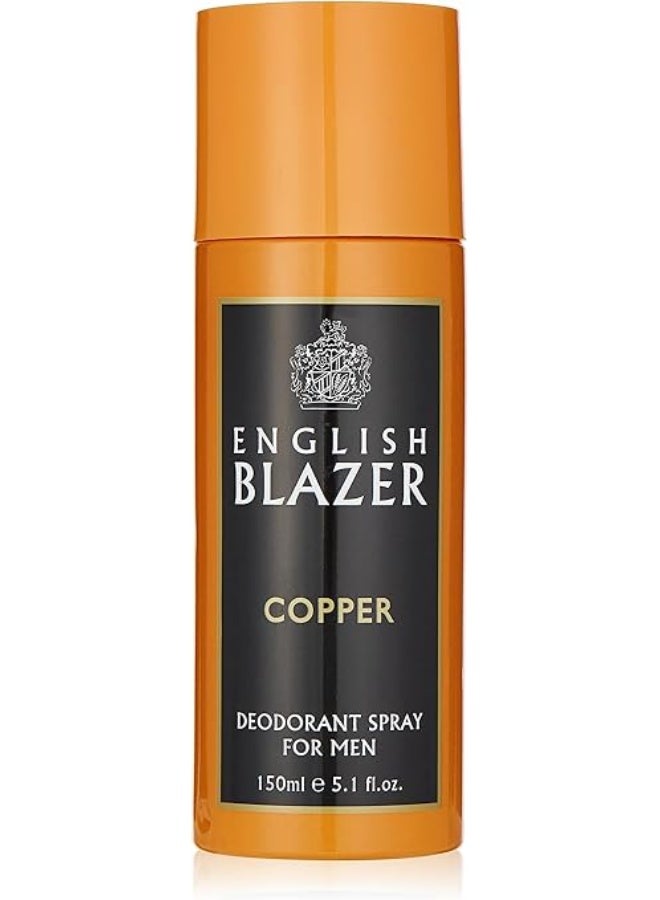 English Blazer Copper Body Spray for Men, 150 ml - Image 1