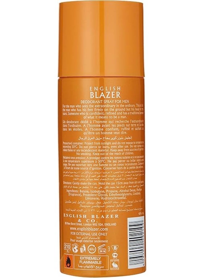 English Blazer Copper Body Spray for Men, 150 ml - Image 3
