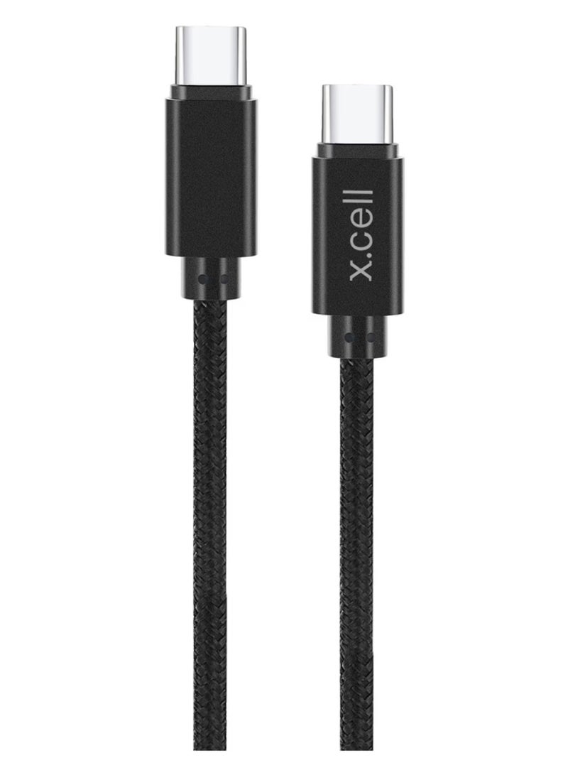 إكسيل كابل مضفر بطول 1 متر من نوع USB-C إلى USB-C