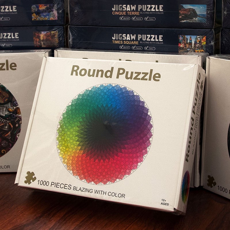 Supply Love Sea Earth White Cardboard Puzzle 1000 Adult Decompression Toy Night Market Stall - Image 1