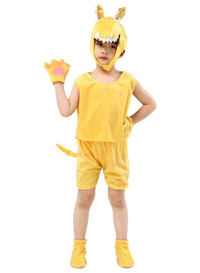 NIBEMINENT Children's performance costumes, stage animal performance costumes, summer short-sleeved animal clothing and dress-up - Image 1