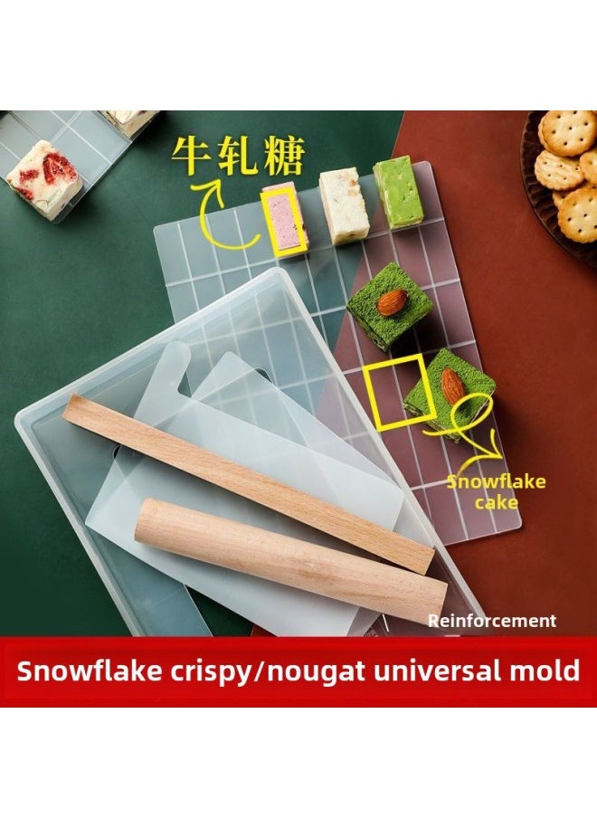Generic - Snowflake Crisp Nougat Mold Plate Handmade Diy Tools Suit Full Set Household Non-stick Cooling Shaping Active Chassis-Specifications: 6.5*8-Color:See Figure - Image 1