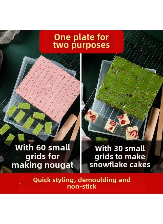 Generic - Snowflake Crisp Nougat Mold Plate Handmade Diy Tools Suit Full Set Household Non-stick Cooling Shaping Active Chassis-Specifications: 6.5*8-Color:See Figure - Image 1