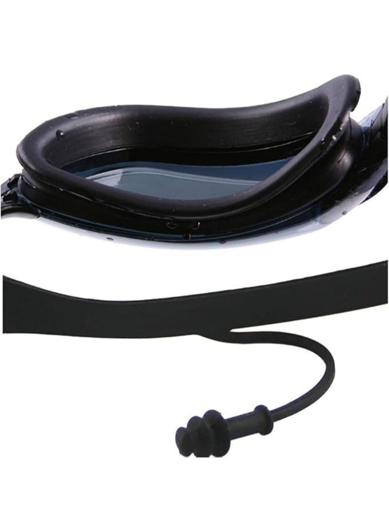 Generic Swim Goggles, Swimming Pool Glasses Strap Clear Lens for Adult Men Women Kids Youth No Leaking Anti Fog Safety UV Protection Waterproof (Black) - Image 4