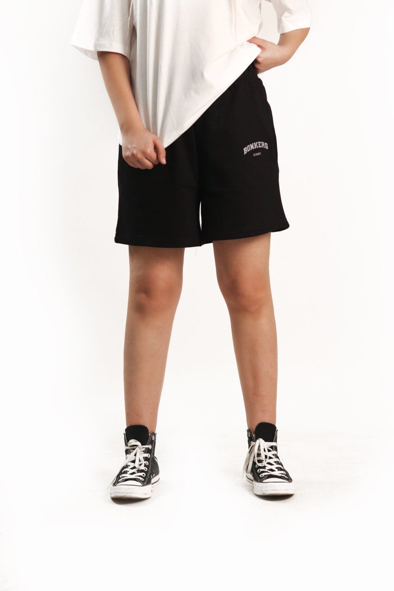 Bonkers Corner Black Lounge Shorts for Women's - Image 3