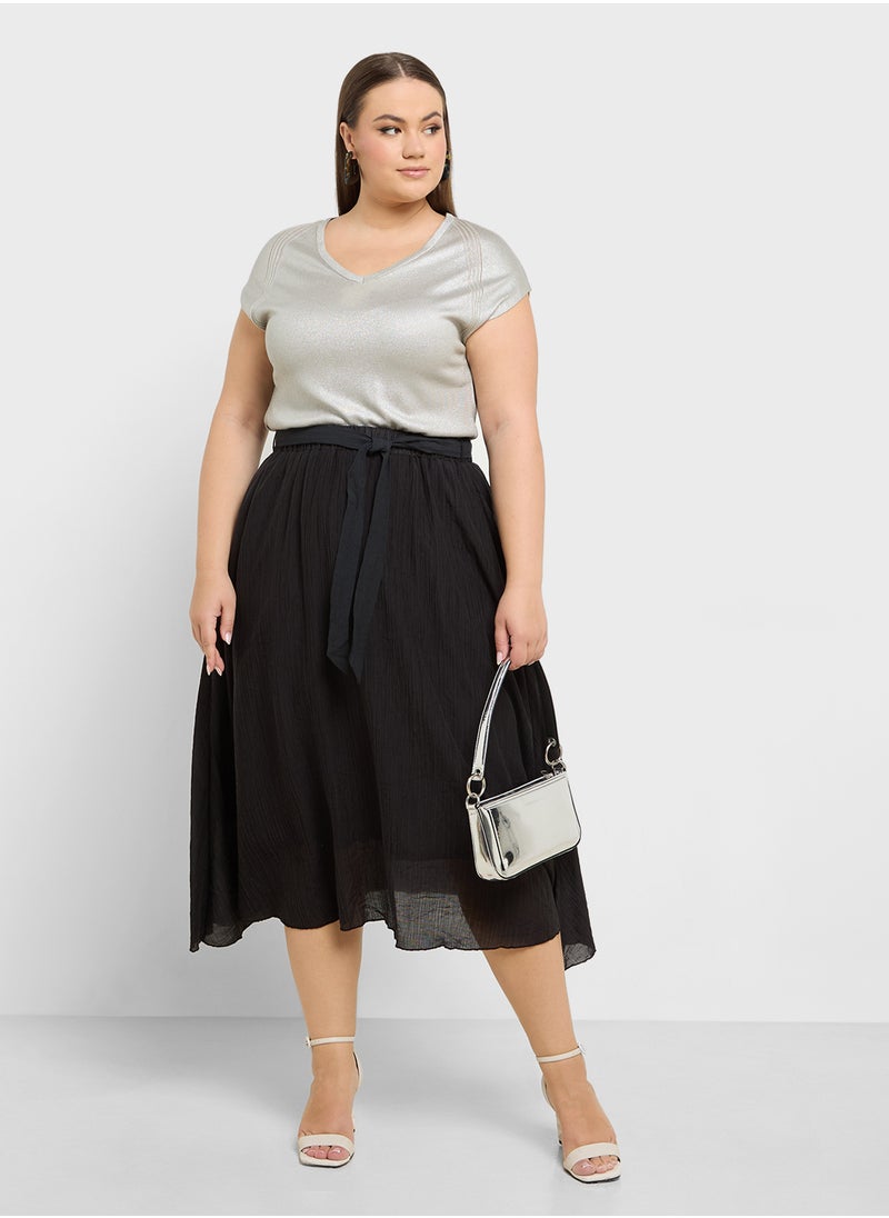 Ella Plus تنورة مطوية  - Image 1