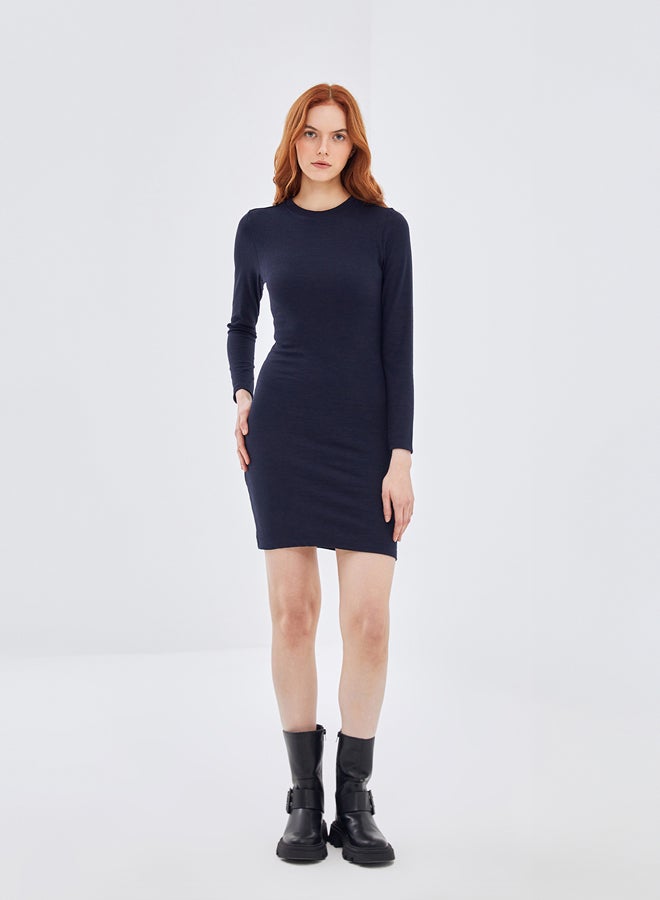 LC WAIKIKI Women's Crew Neck Straight Bodycon Dress  - Image 2