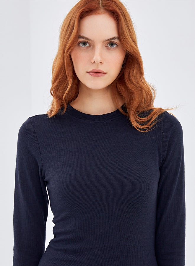 LC WAIKIKI Women's Crew Neck Straight Bodycon Dress  - Image 1