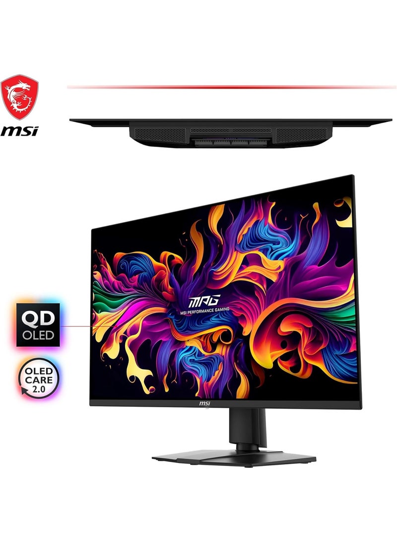 MSI RENEWED MSI MPG 271QRX QD-OLED Gaming Screen 26.5 Inches WQHD – Quantum Dot OLED Panel 2560 x 1440, 360Hz/0.03ms, 99% DCI-P3, ΔE≤2, DisplayHDR True Black 400 – KVM, RGB, DP 1.4a, HDMI 2.1, USB Type-C - Image 2