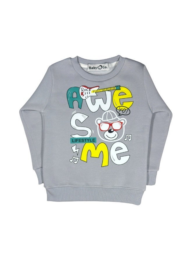 بيبي كو سويت شيرت ميلتون رمادى أوسيم - Image 2