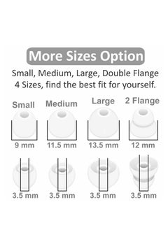 KASTWAVE 8 Pairs Powerbeats Pro Ear Tips Buds, Replacement Earbuds Tip Ear Gel Ear Plug Eartip, Noise Reduce Silicone Rubber Earbuds Eartips Wing Skin Accessories Compatible with Beats Flex/BeatsX - White  - Image 2