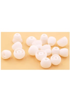 KASTWAVE 8 Pairs Powerbeats Pro Ear Tips Buds, Replacement Earbuds Tip Ear Gel Ear Plug Eartip, Noise Reduce Silicone Rubber Earbuds Eartips Wing Skin Accessories Compatible with Beats Flex/BeatsX - White  - Image 4