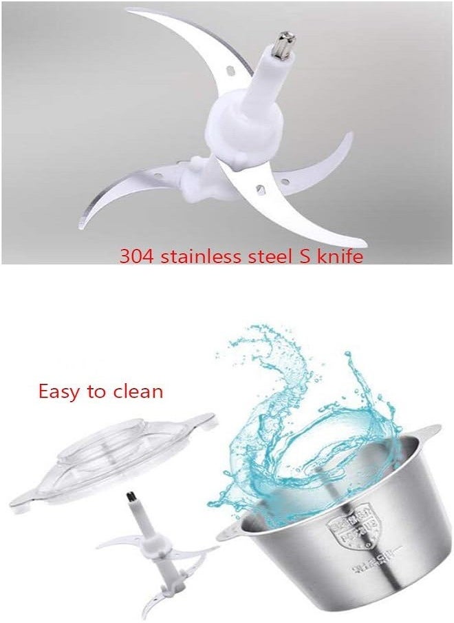 Generic - Electric Meat Mincer - Two Speed Food Mincer - Mini Culinary Processor - Meat Mincer and Vegetables - Easy to Clean and Safe -... - Image 1