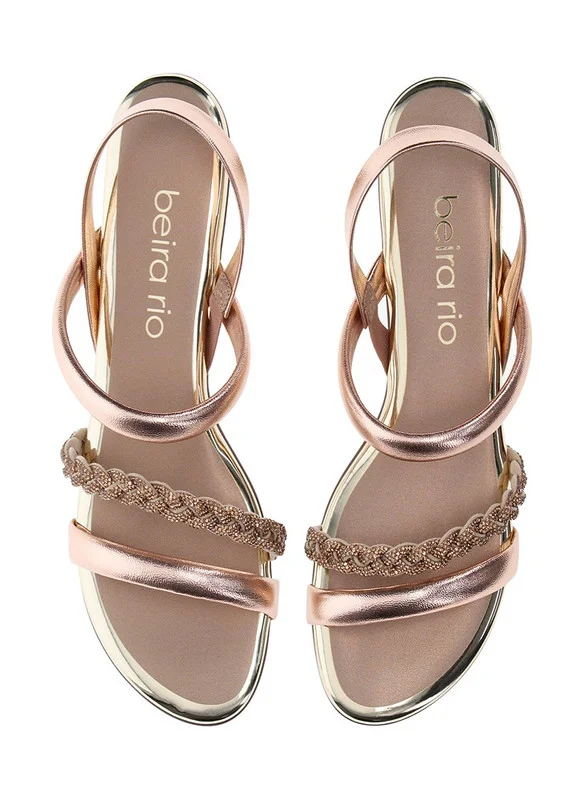 Beira Rio BEIRA RIO Flat sandals with Back strap For Ladies