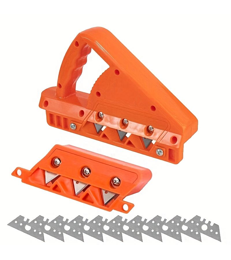 Orange Drywall Edge Tool 10 Blades for Precise 45 60 Degree Beveling Cutter - Image 5